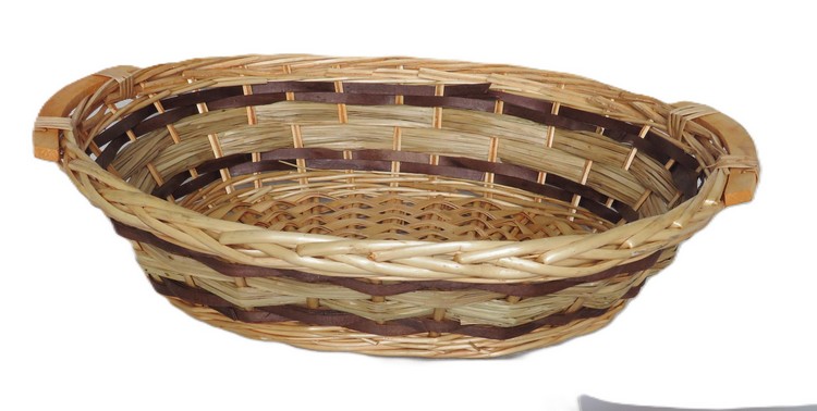20-2607C cesto vimini ovale cm 42x28x13 H